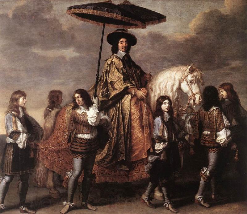 LE BRUN, Charles Chancellor Sguier at the Entry of Louis XIV into Paris in 1660 sg Spain oil painting art